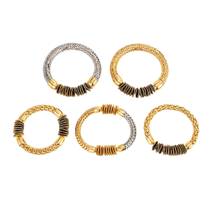 Coordinates Bracelet - R7UF Textured Bracelet Set with 5