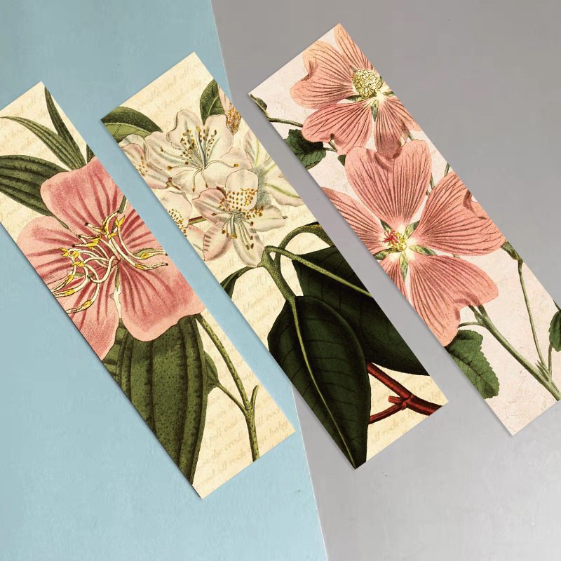 30Pcs/Set Vintage Botanical Bo - Dried Flower Bookmark 评论和价格