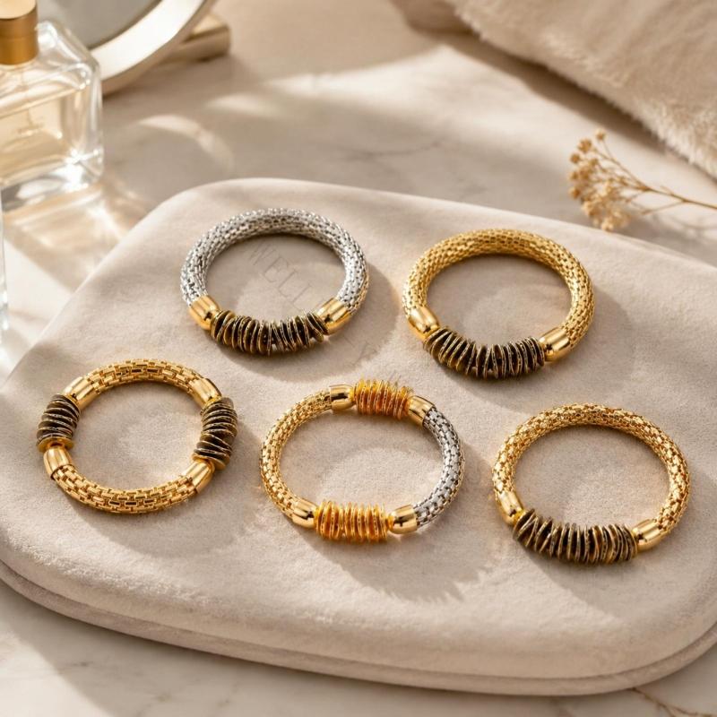 R7UF Textured Bracelet Set wit - Coordinates Bracelet 评论和价格