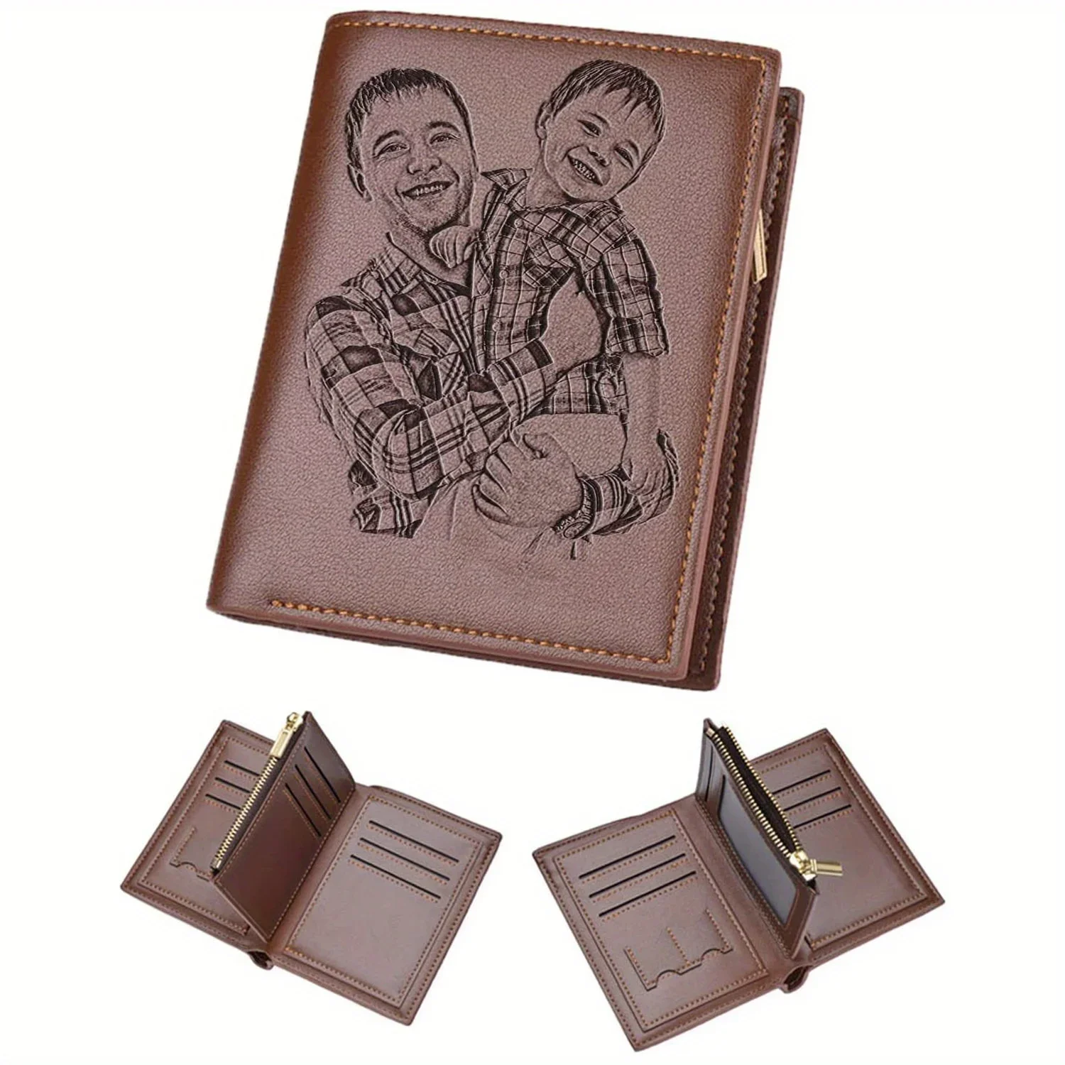 Custom Engraved Men's Photo Wa - Personalized Name Box 评论和价格