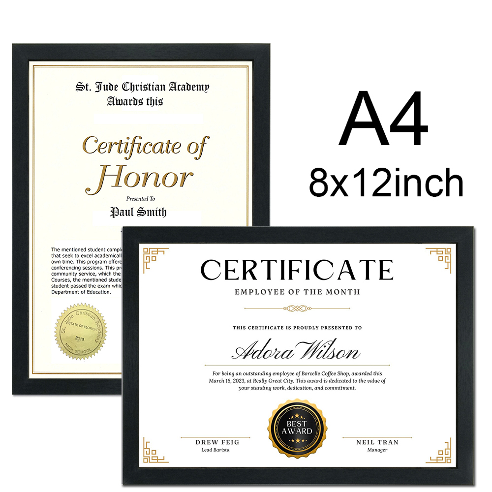 1/2/3pcs Wood Picture Frame A4 - Engraved Wood Frame 评论和价格