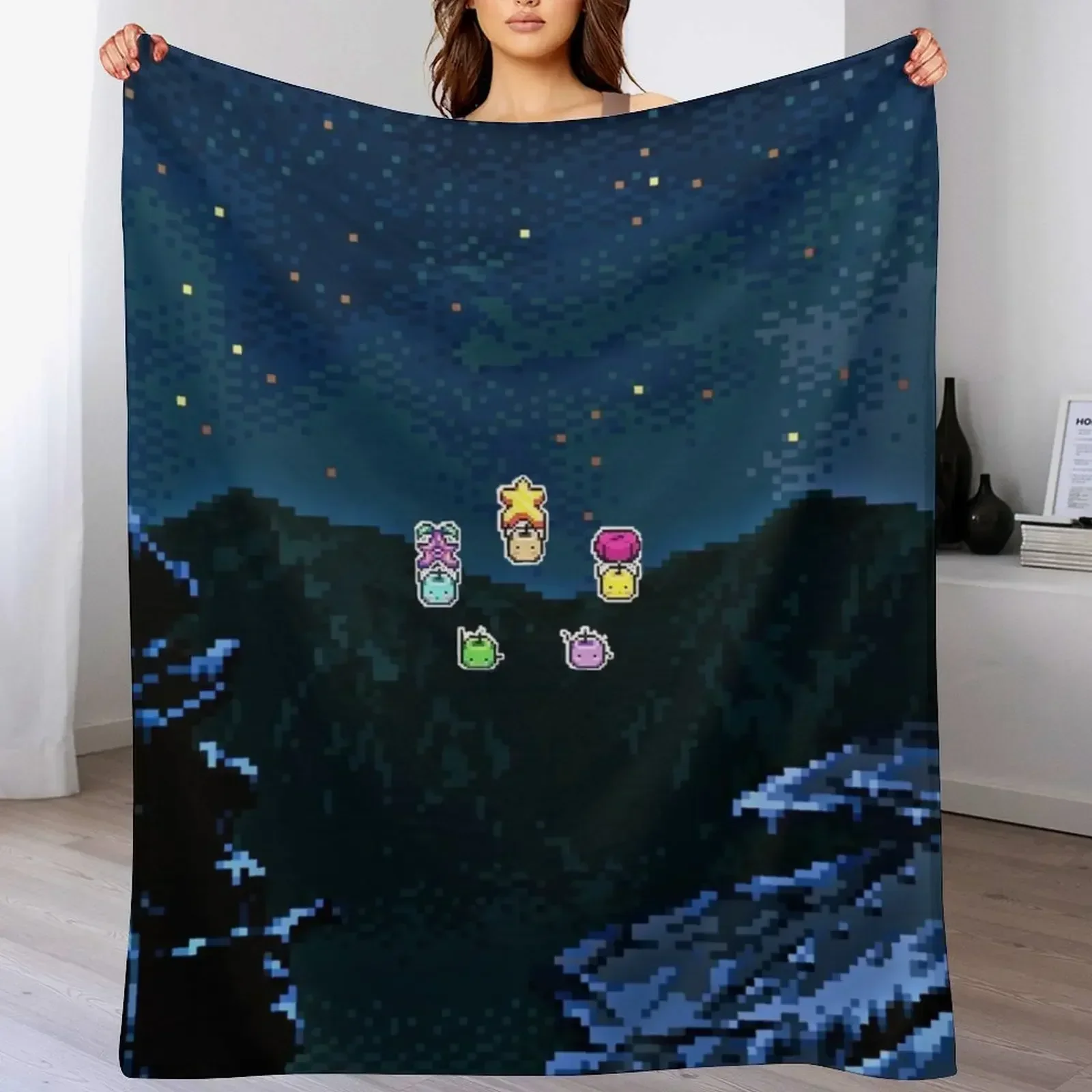 Junimos night sky Throw Blanke - Custom Night Sky 评论和价格